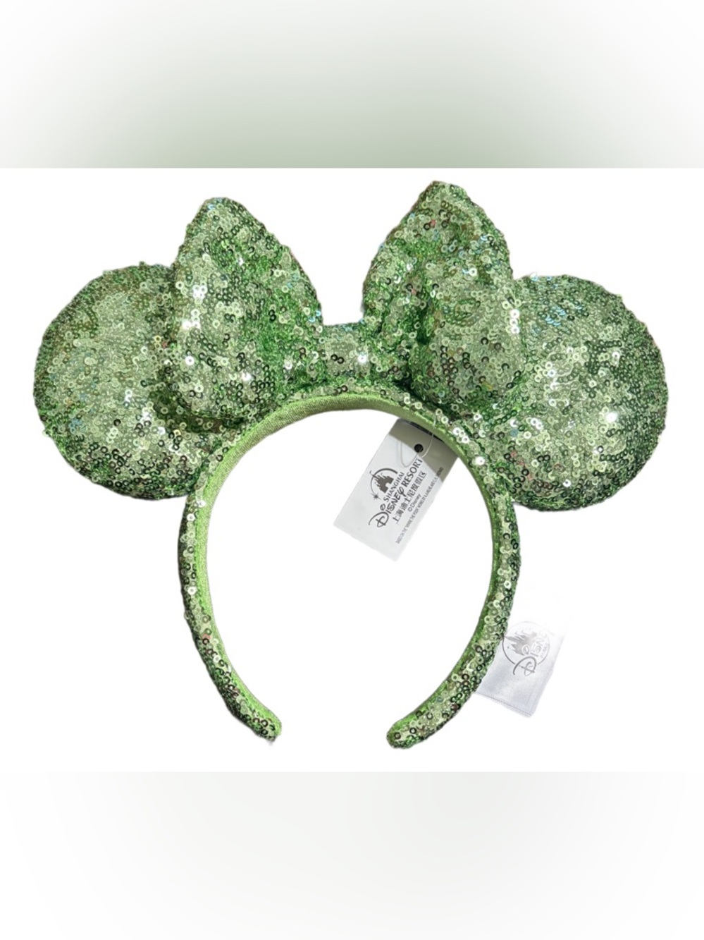 Disney Green Sequin Minnie Mouse Ear Headband - Green